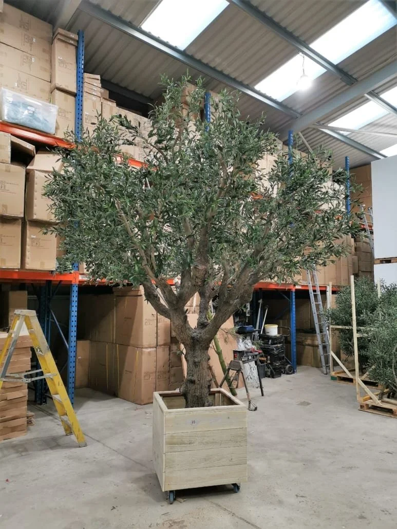 Large on sale fake tree